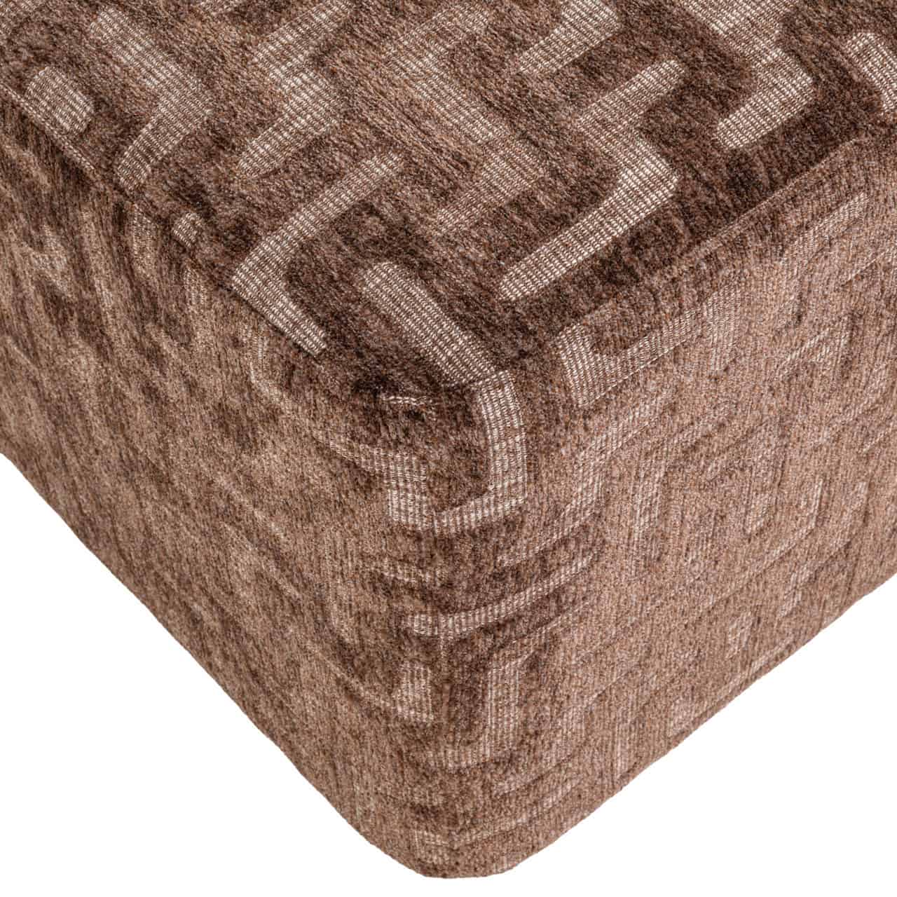 Martina – weicher Pouf aus Sperrholz im Contemporary-Stil