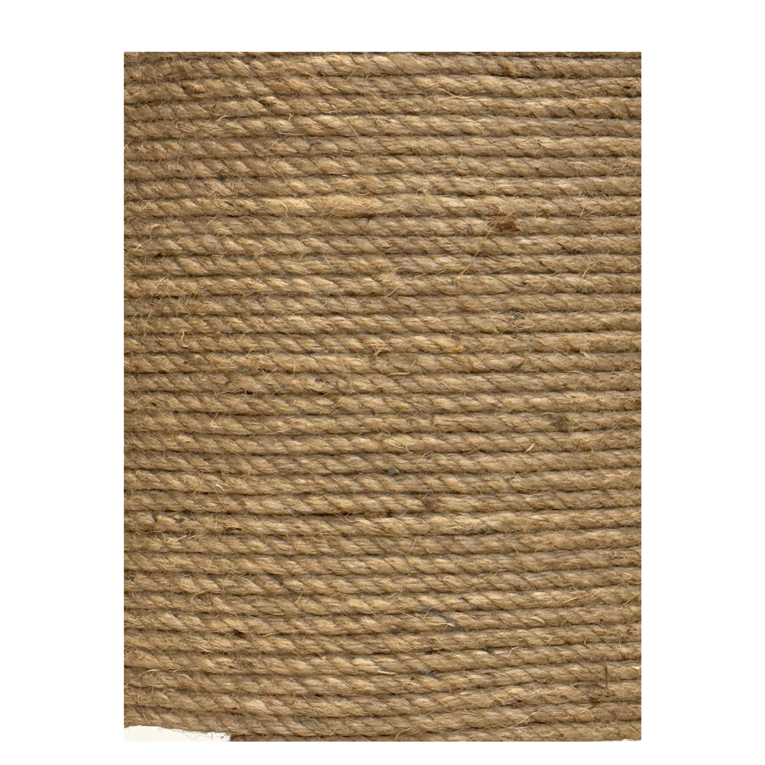 Beistelltisch rund aus Jute in naturfarben mit strukturierter Oberfläche, exklusives Design der Interior Boutique