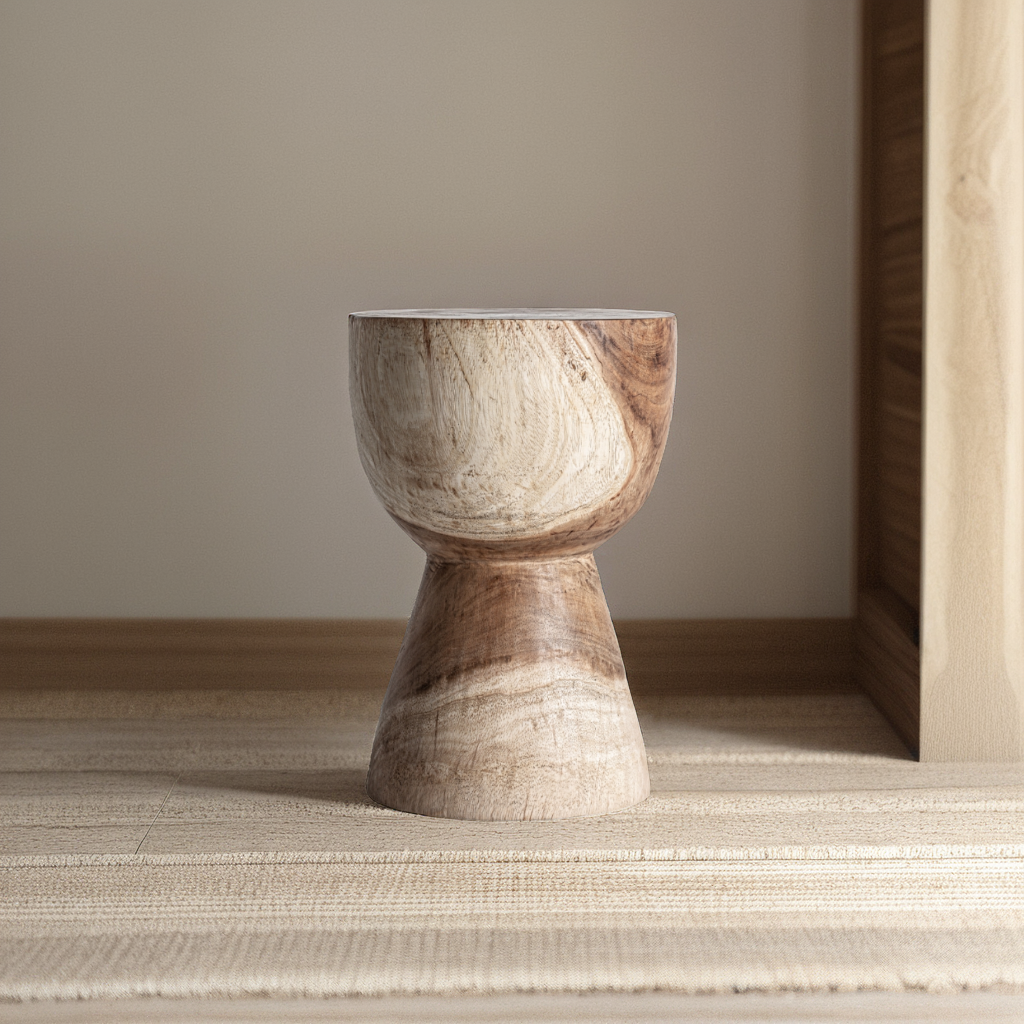 Beistelltisch Ethno Stil aus Suar Holz 45cm hoch