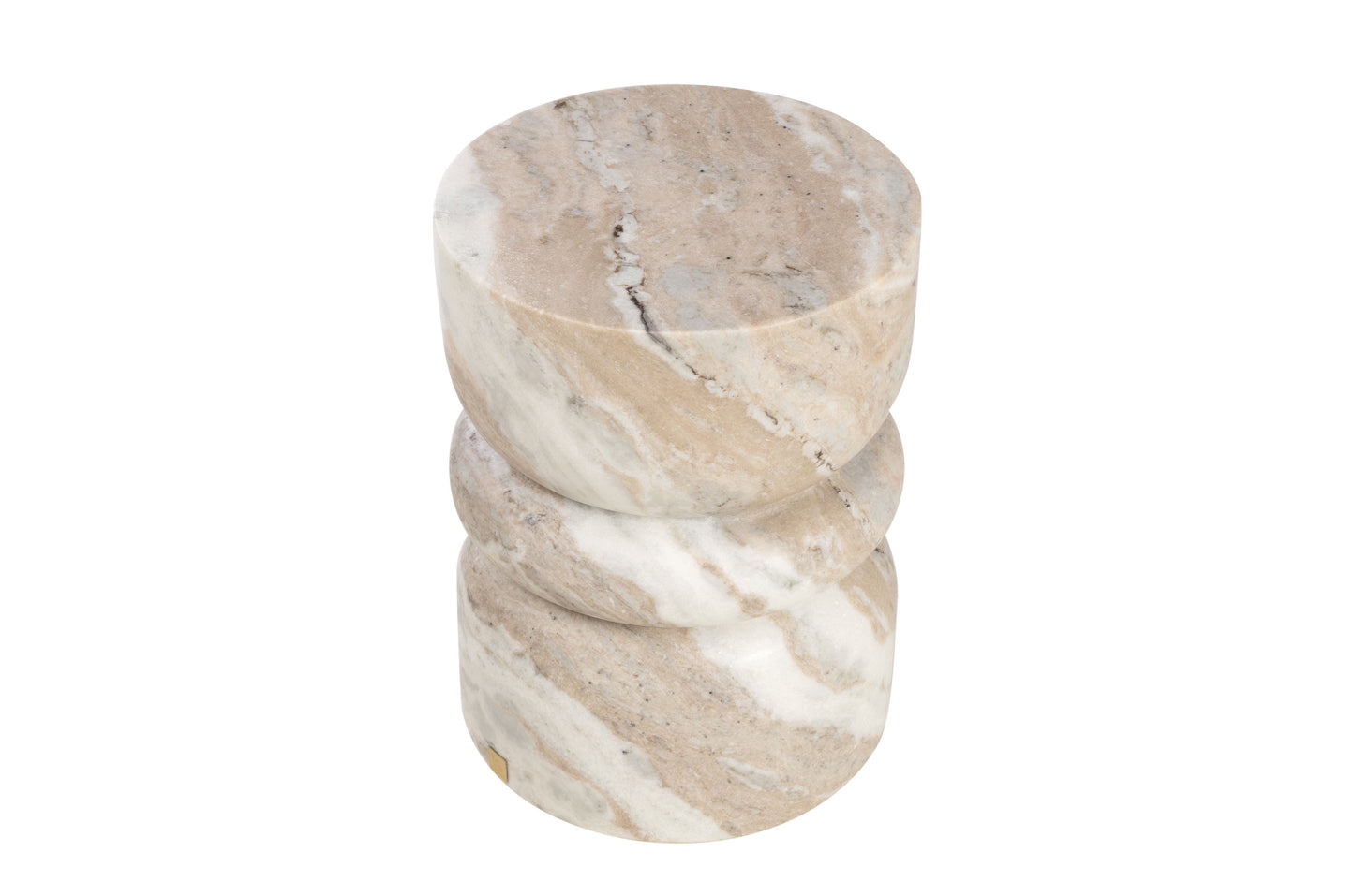 Stilvoller Beistelltisch Bernot aus edlem Marmor, markantes Design mit grazilem Gestell, ideal als luxuriöses Statement Piece im Wohnzimmer, Schlafzimmer oder Eingangsbereich. Vereint Eleganz und Robustheit für eine moderne und anspruchsvolle Einrichtung