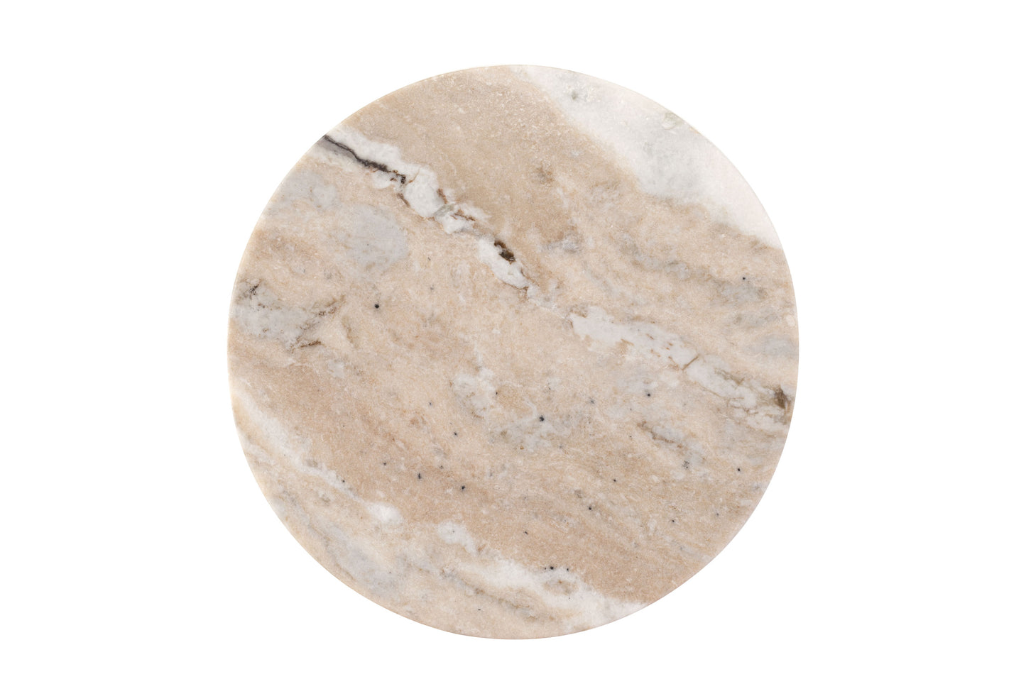 Stilvoller Beistelltisch Bernot aus edlem Marmor, markantes Design mit grazilem Gestell, ideal als luxuriöses Statement Piece im Wohnzimmer, Schlafzimmer oder Eingangsbereich. Vereint Eleganz und Robustheit für eine moderne und anspruchsvolle Einrichtung