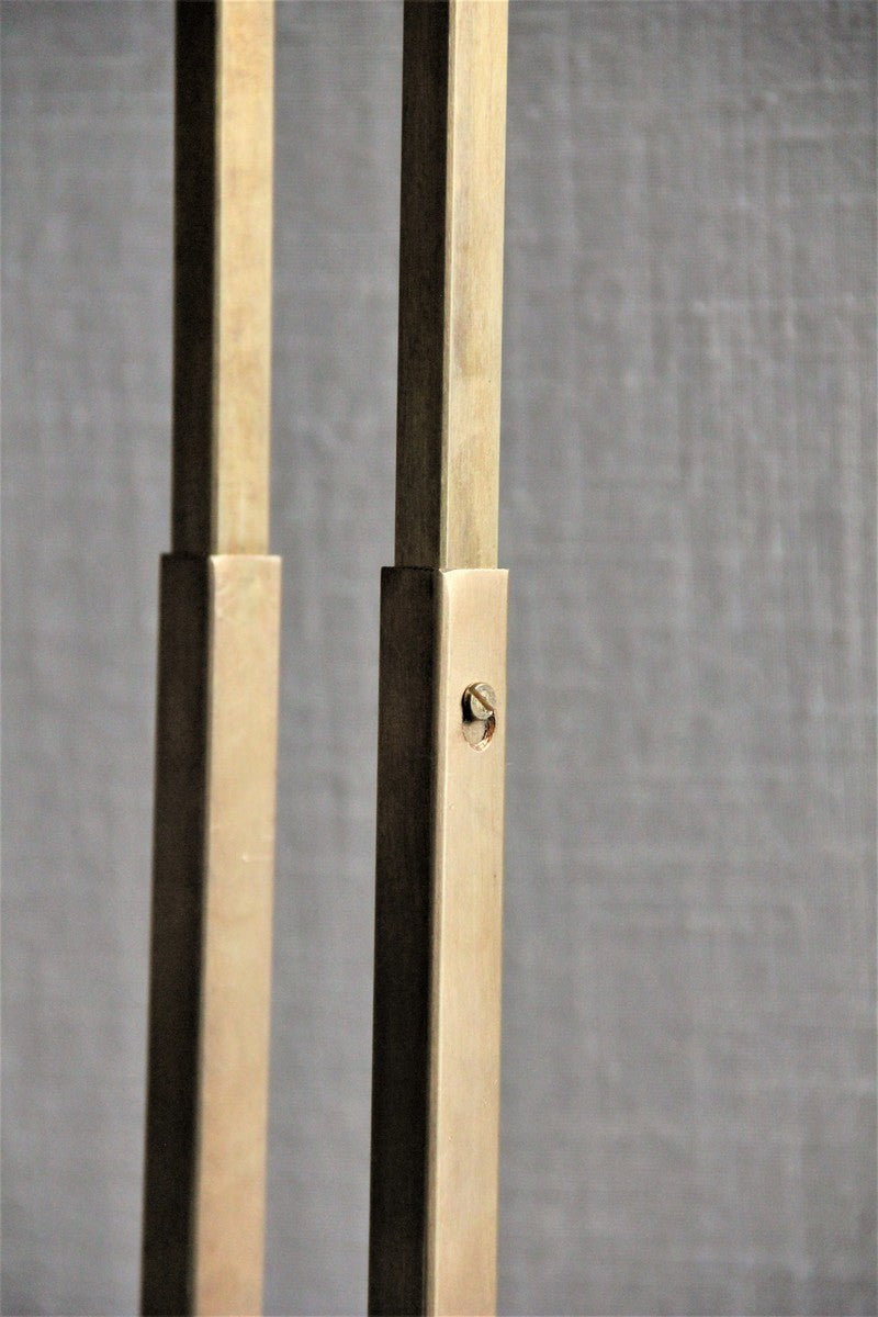 Minimalistische Hängeleuchte in messingfarbenem Finish, verstellbar von 90 bis 160 cm, elegantes Design für Esstisch oder Schlafzimmer