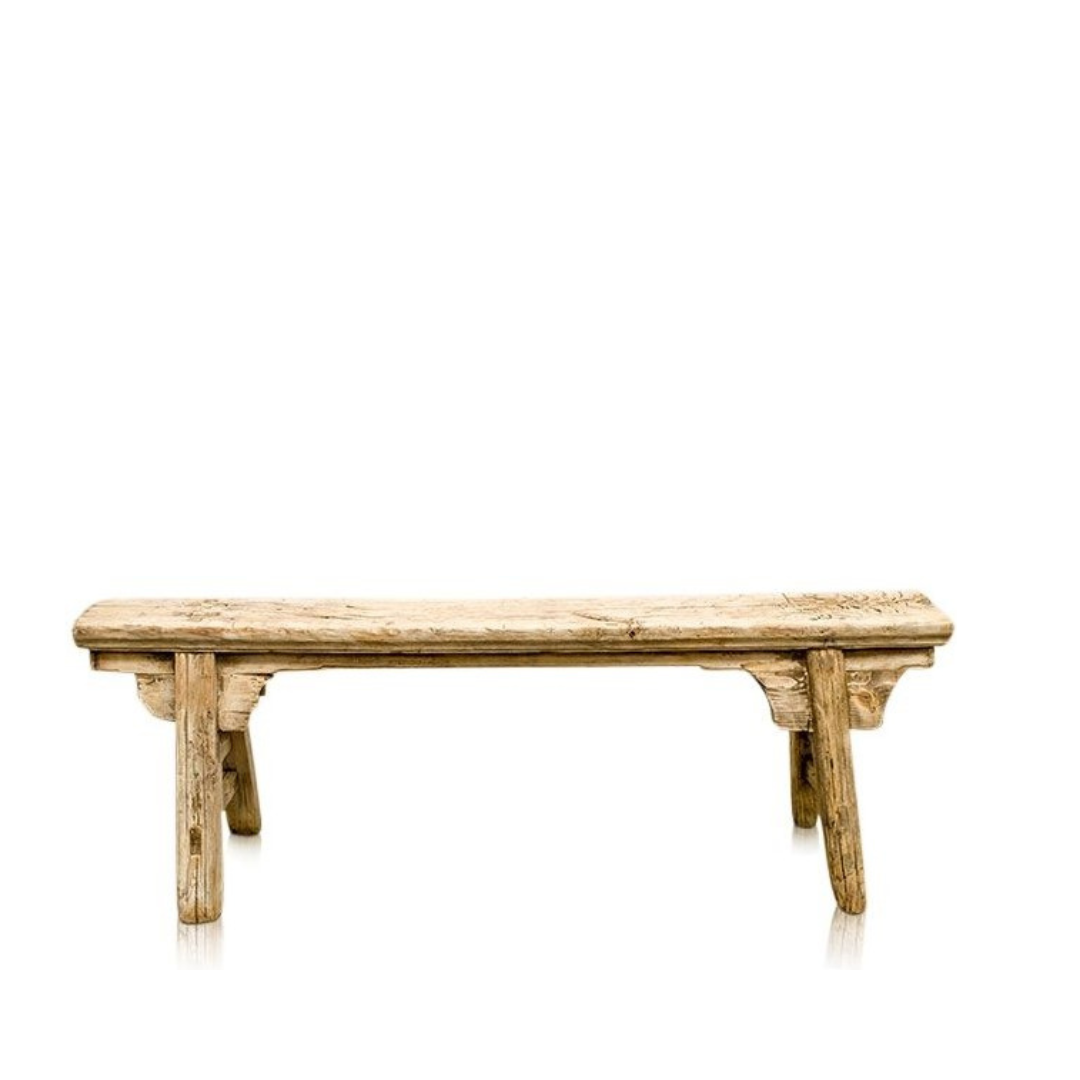 Rustikale Sitzbank im Antik-Boho-Stil aus Mangoholz, handgefertigt, mit variablen Maßen. Perfekt für Eingangsbereiche, Wohnzimmer oder Schlafzimmer. Jedes Stück ein Unikat.