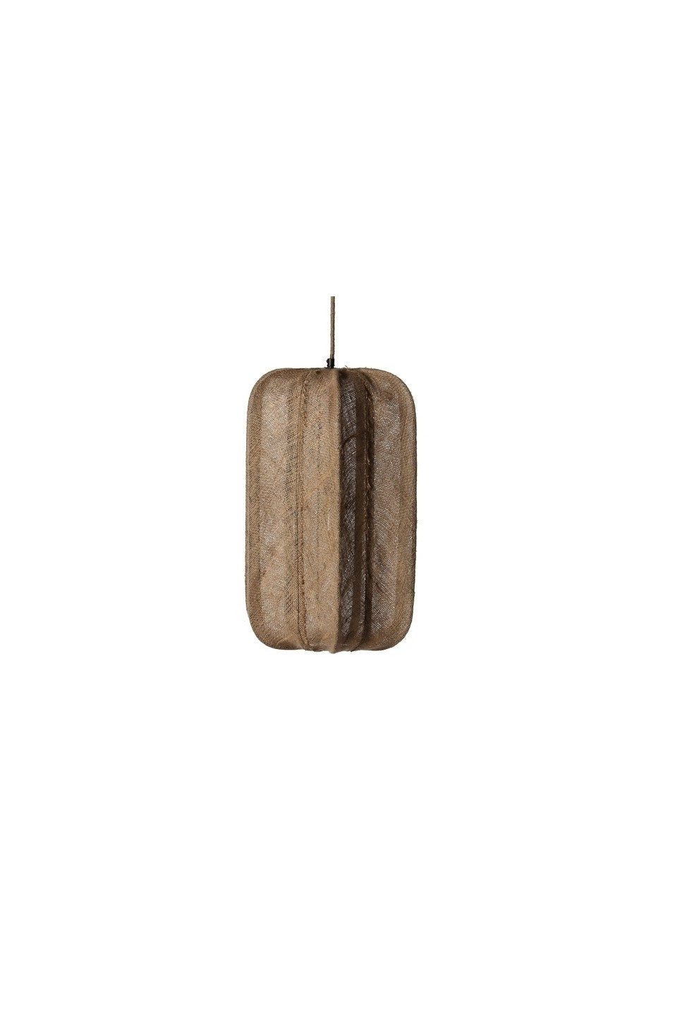 Hängeleuchte im Boho Chic aus Jute mit Glühbirne