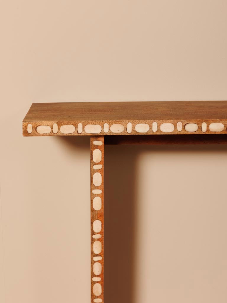 Solea – elegante Konsole aus Horn im Contemporary-Stil