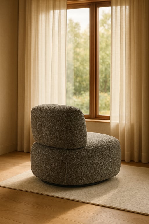 Lounge Sessel Contemporary Stil aus Kiefernholz in grün meliert