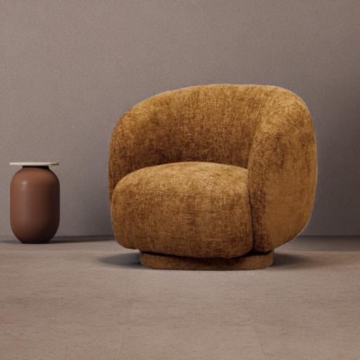 Moderne Sessel und Stühle aus Samt, Leder und Baumwolle in einem stilvollen Wohnzimmer, die Komfort und Eleganz vereinen.