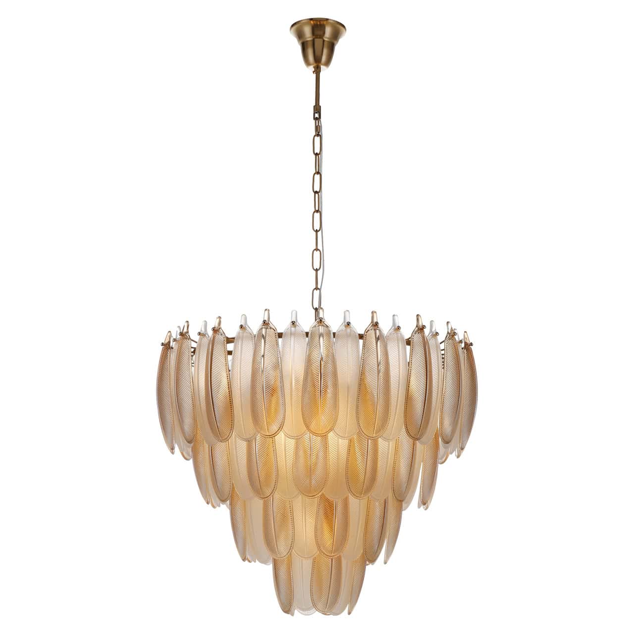 Amber – elegante Leuchte aus Sicherheitsglas im Modern-Glam-Stil