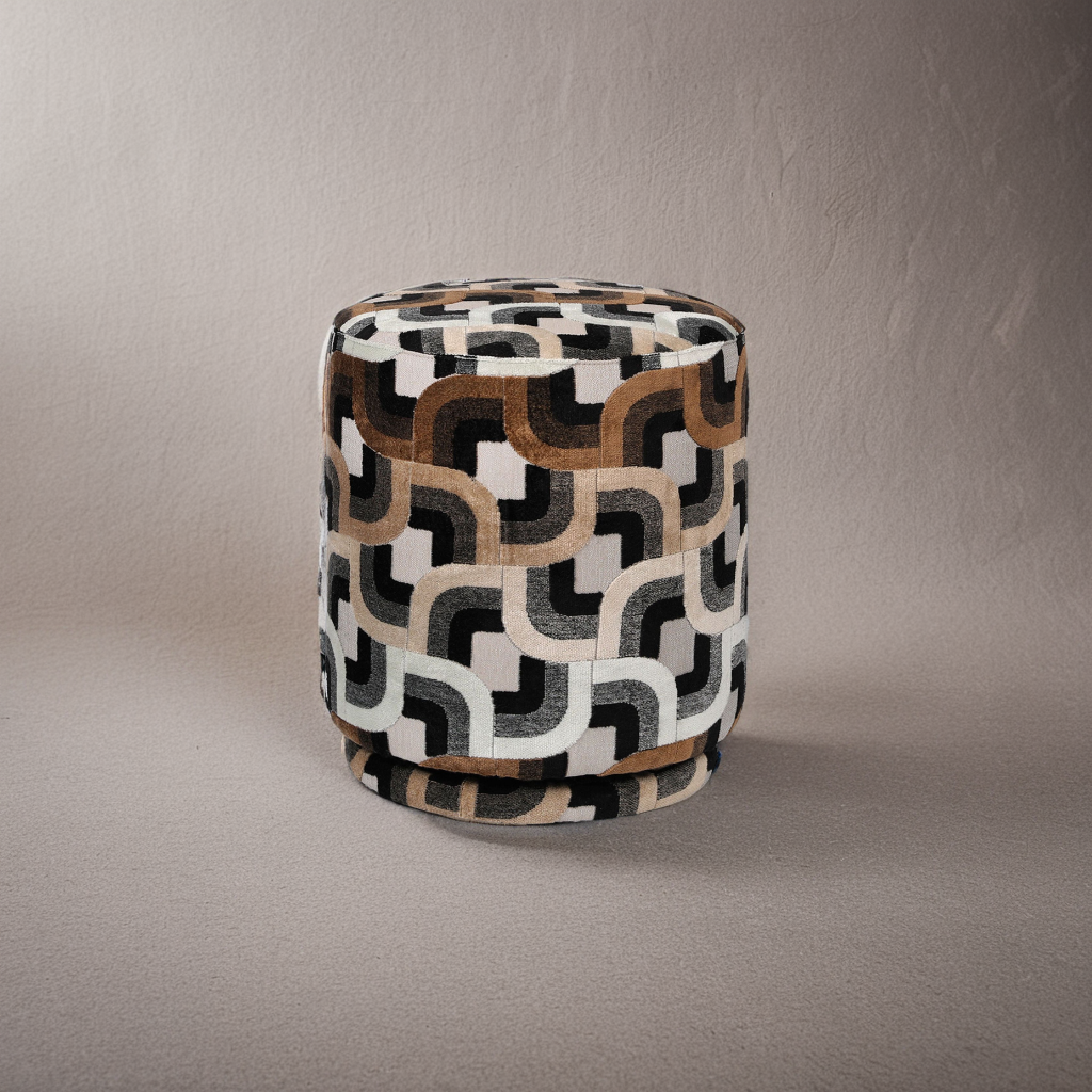 Pouf Modern Stil rund Durchmesser 40cm