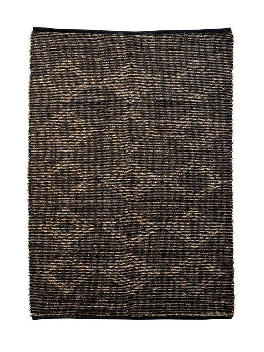 Teppich aus Baumwolle und Seegras mit Karo Muster 120x180cm Wohnzimmerteppich oder ein Teppich Küche