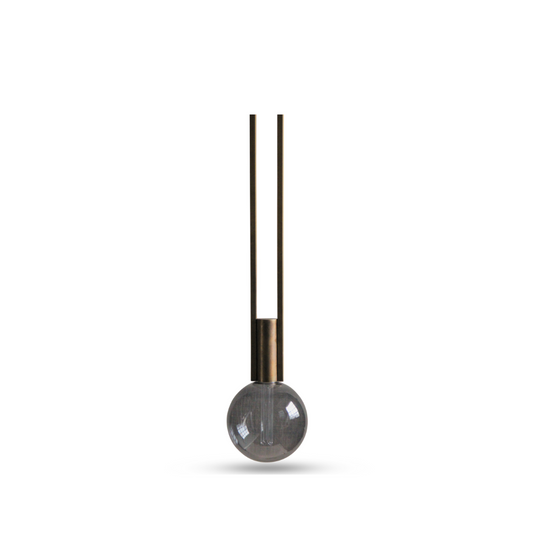 Minimalistische Hängeleuchte in messingfarbenem Finish, verstellbar von 90 bis 160 cm, elegantes Design für Esstisch oder Schlafzimmer