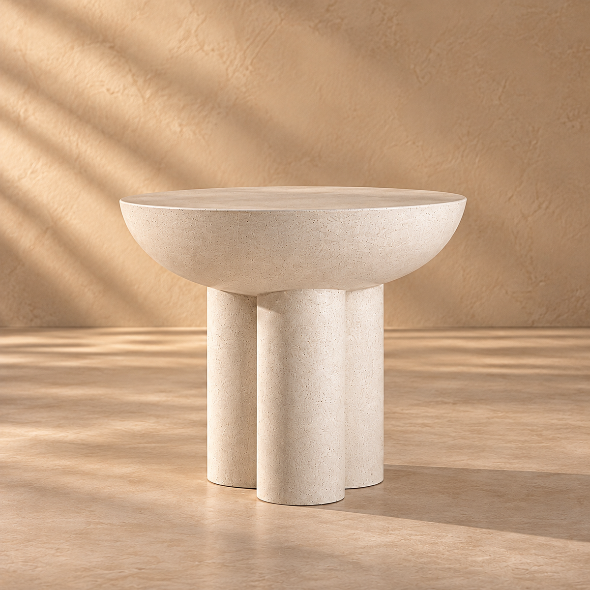 Artur – skulpturaler Beistelltisch aus Terrazzo im Contemporary-Stil