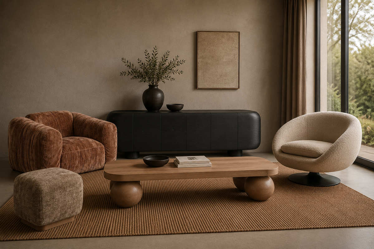 Martin – weicher Sessel aus Sperrholz im Contemporary-Stil