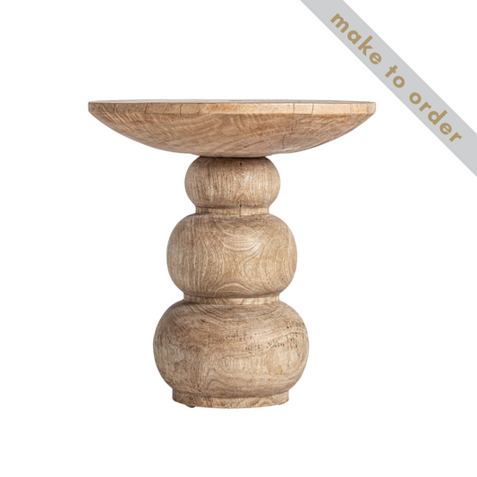 Beistelltisch Ethno in Mangoholz braun 26x40cm
