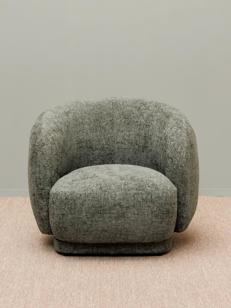 Sessel Modern Stil Lounge Chair Polyester grün