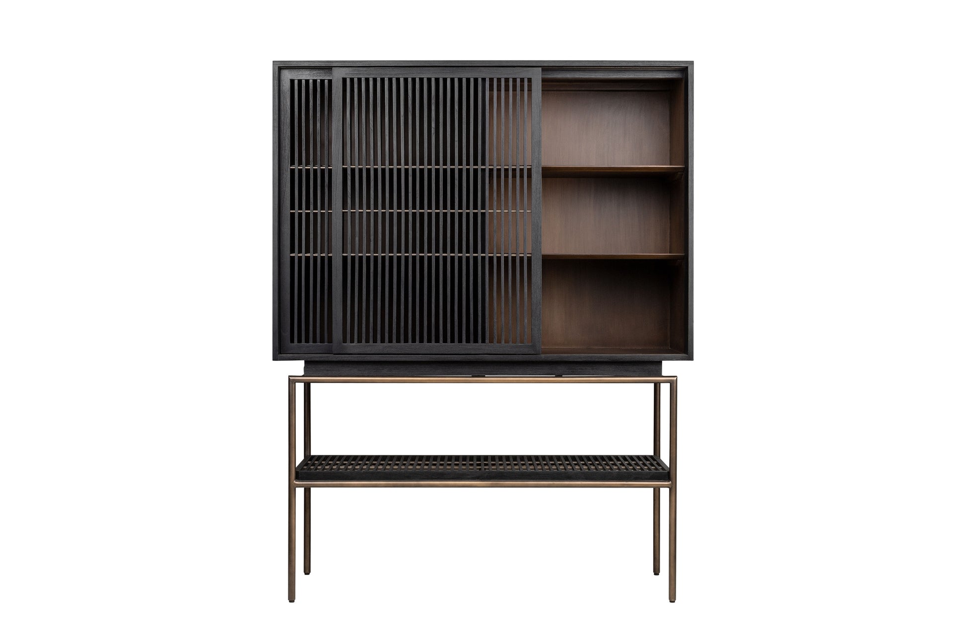 roßes, elegantes Sideboard mit klarem Design, ideal als stilvolles Schuhregal im Eingangsbereich oder als Statement Piece im Wohnzimmer. Bietet großzügigen Stauraum und setzt moderne Akzente