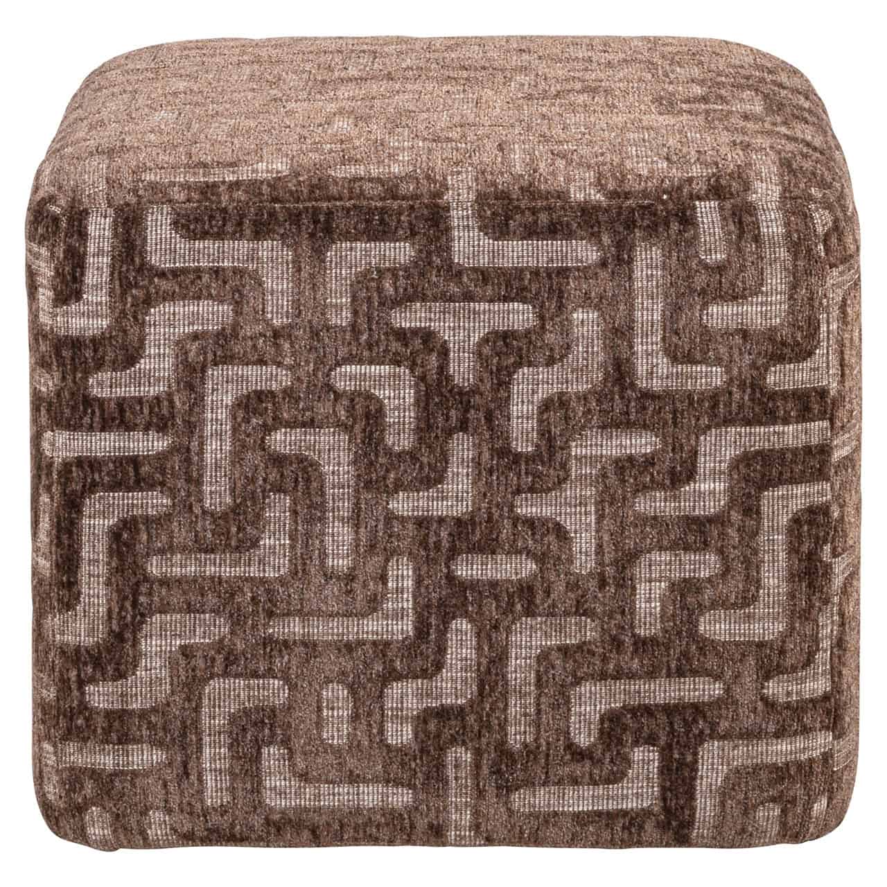 Martina – weicher Pouf aus Sperrholz im Contemporary-Stil