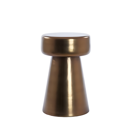 Moderner Beistelltisch aus eisen in glänzend braun bronze, 29x47 cm, ideal als stilvoller Akzent im Wohnzimmer oder Eingangsbereich.