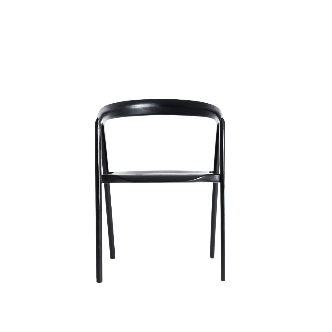 Liam – leichter Sessel aus Ulmenholz im Contemporary-Stil