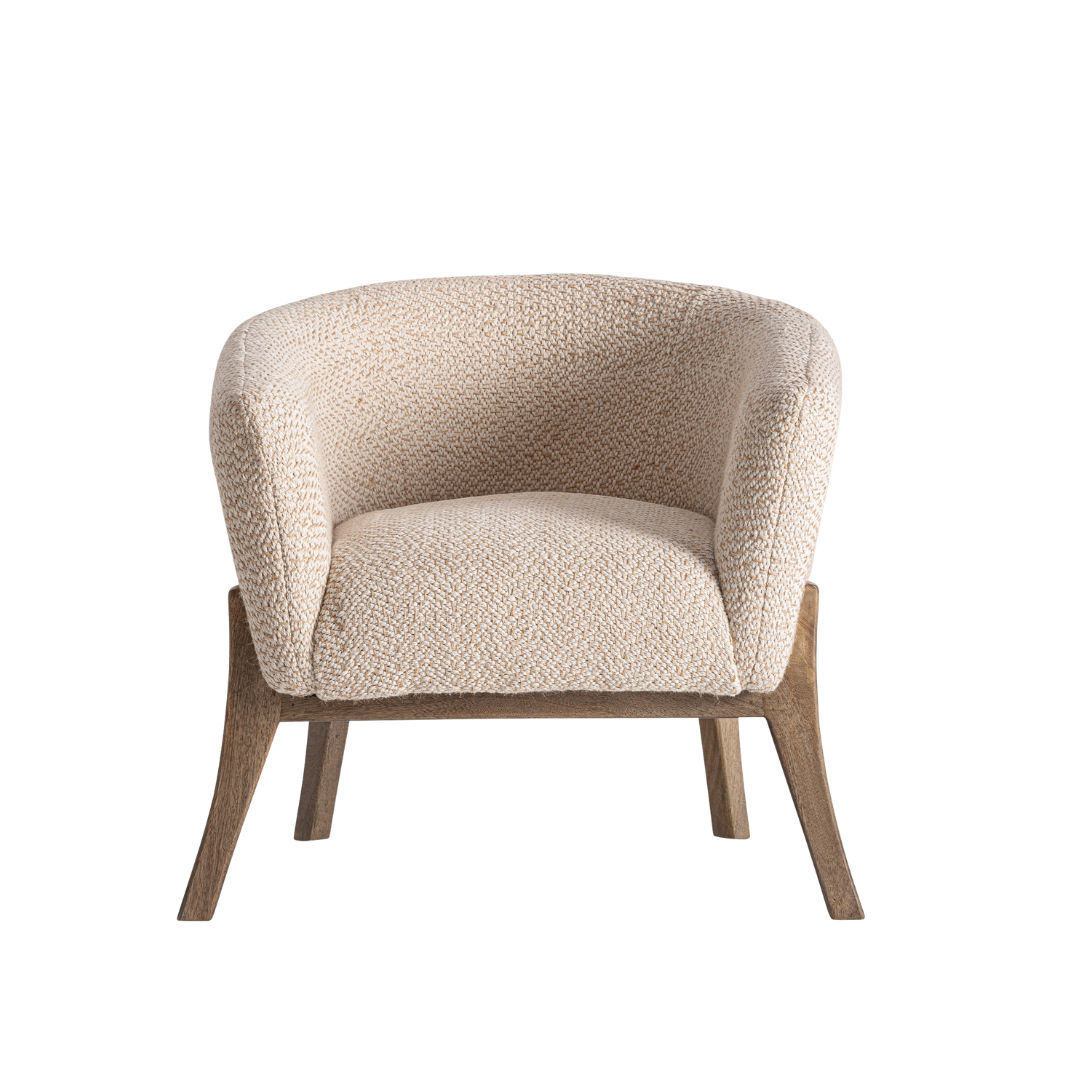 Ruben – natürlicher Sessel aus Mango-Holz im Natural-Living-Stil