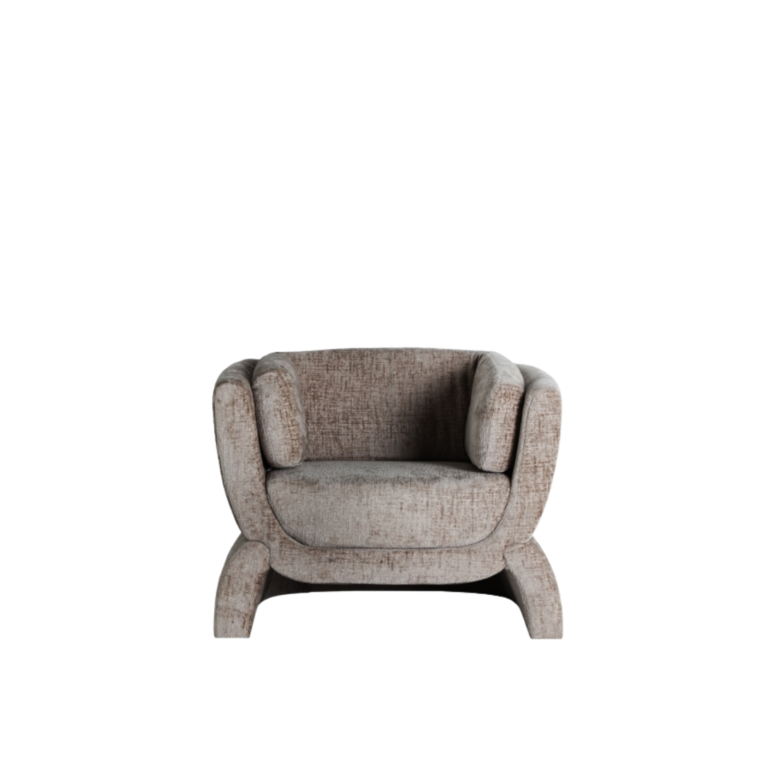 Aurelius – weicher Sessel aus Polyester im Contemporary-Stil