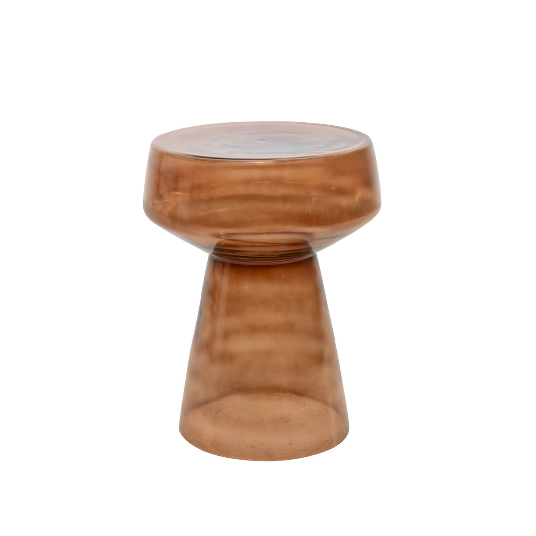 Emil – moderner Beistelltisch aus Glas im Contemporary-Stil
