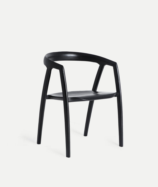 Liam – leichter Sessel aus Ulmenholz im Contemporary-Stil