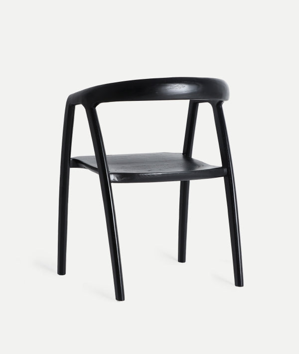 Liam – leichter Sessel aus Ulmenholz im Contemporary-Stil