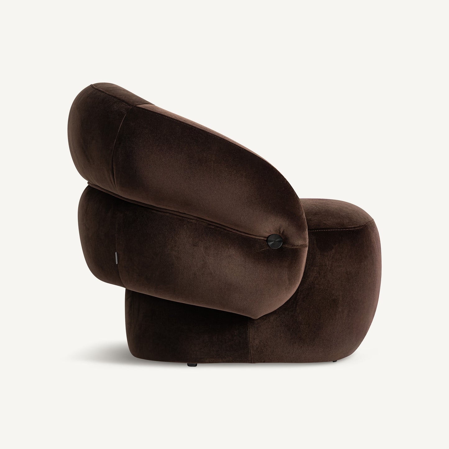 Fabien – organischer Sessel aus Samt im Contemporary-Stil